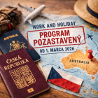 Work and Holiday víza medzi Austráliou a Českou republikou boli pozastavené!